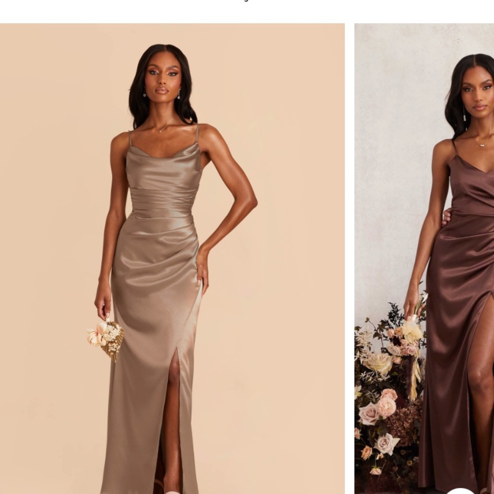 Birdy Grey mocha Satin Dress